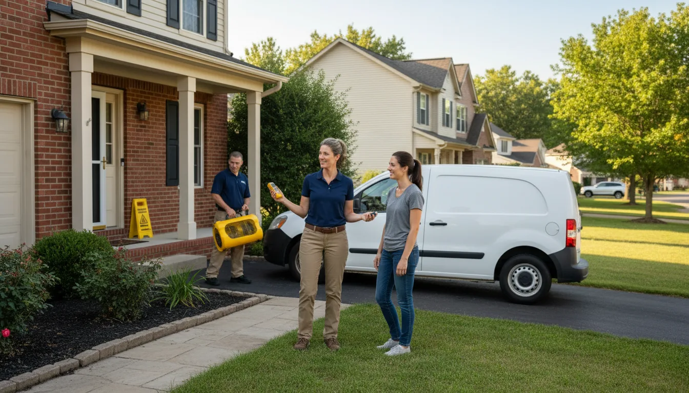Residential water damage restoration in Saint Martinville, LA